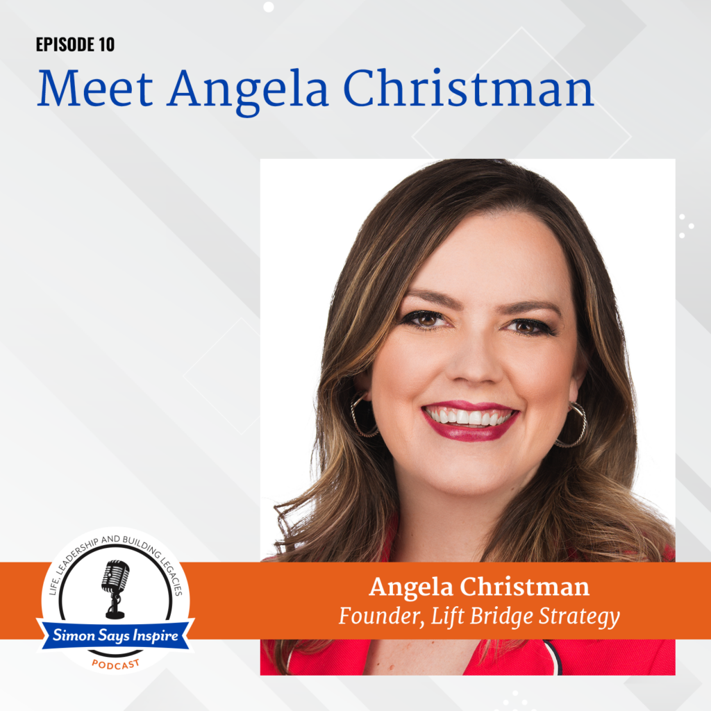 Meet Angela Christman! on the Simon Says Inspire Podcast - episode 10