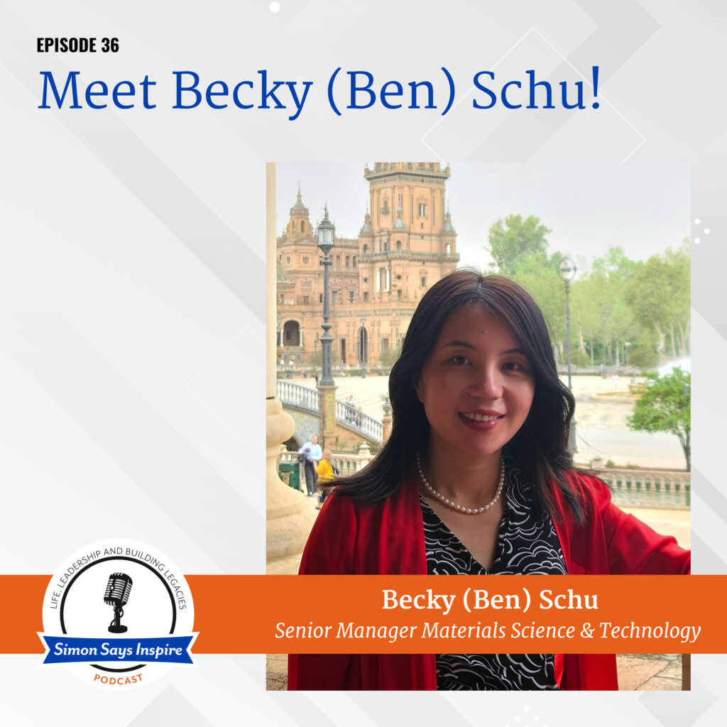 Meet Becky (Ben) Schu! on the Simon Says Inspire Podcast - episode 36